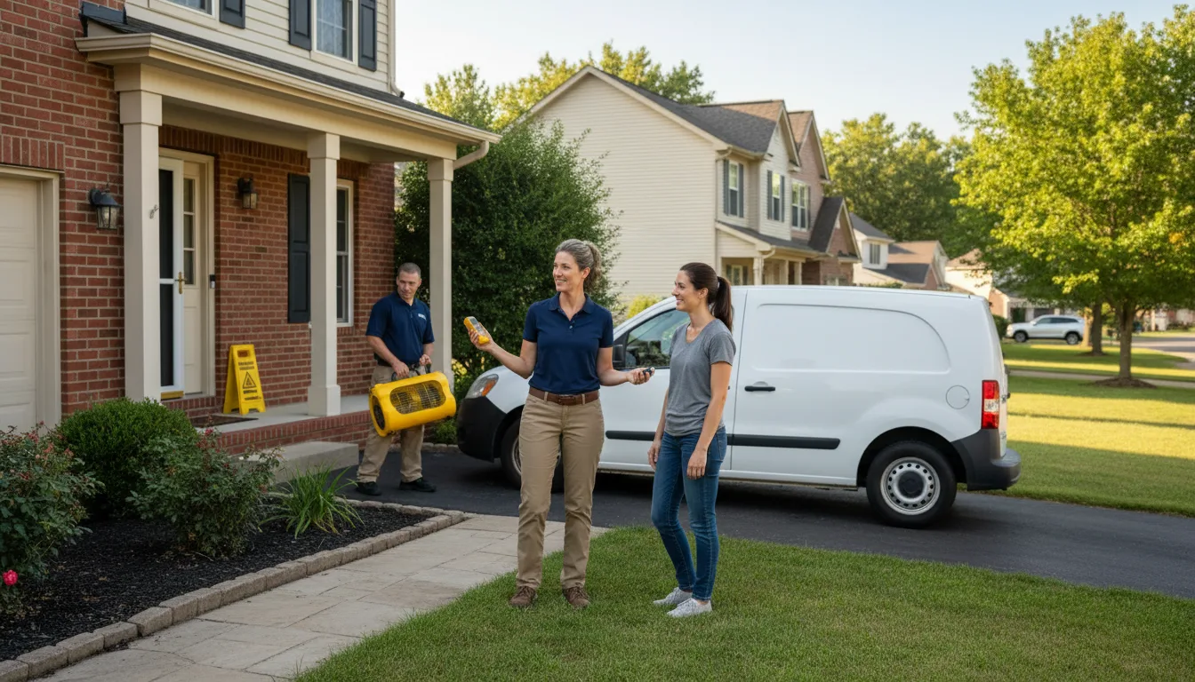Residential water damage restoration in Corning, CA